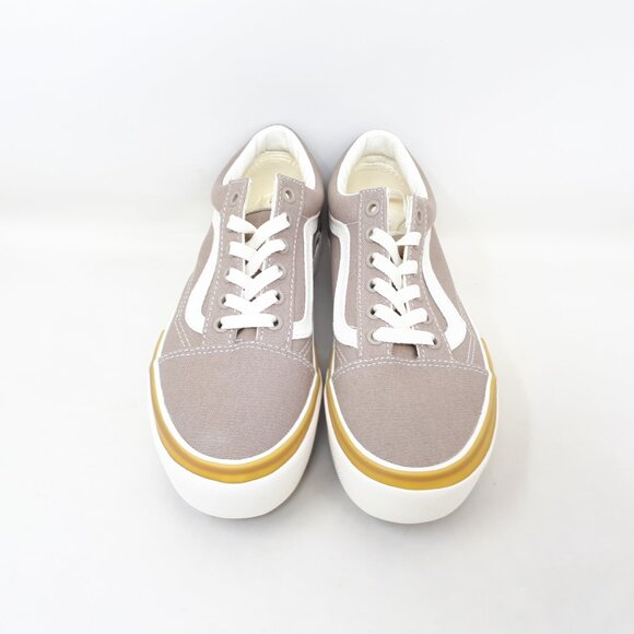 Vans Old Skool Stacked Platform Shoe Sneaker Cobblestone Gray Womens Size 7 US - Picture 8 of 12